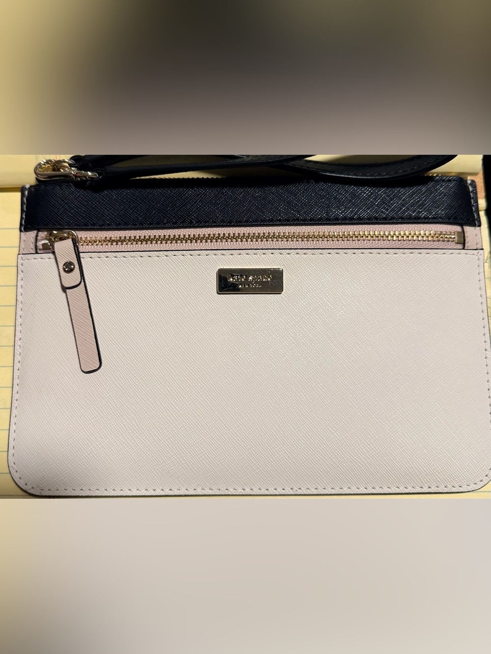 kate spade Two-Tone Pink and Black Crossbody Wristlet NWT W37